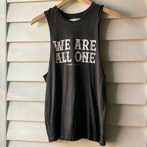 Spiritual Gangster “We All Are One” black tank top